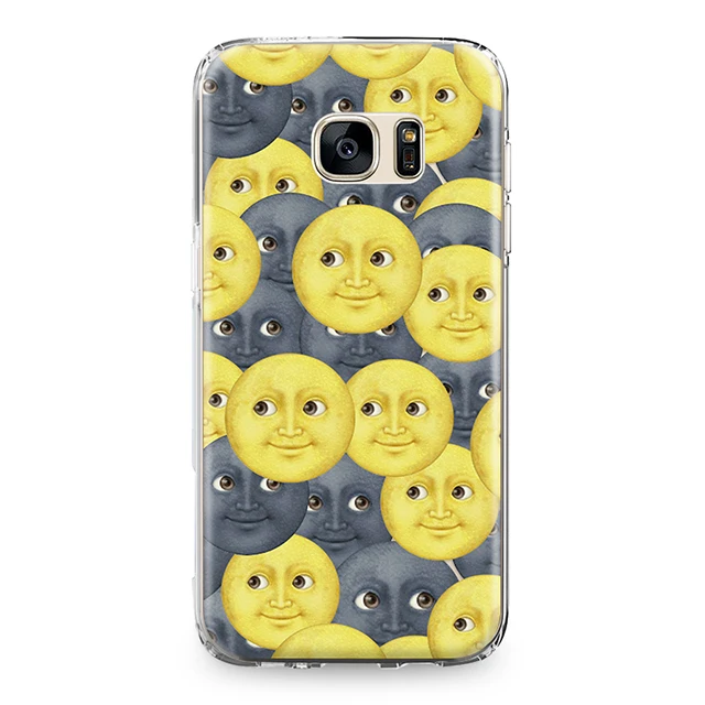 Смешные смайлики эмоции чехол для samsung Galaxy S4 S5 мини S6 S7 край S8 S9 плюс Note 4 5 8 grand Prime