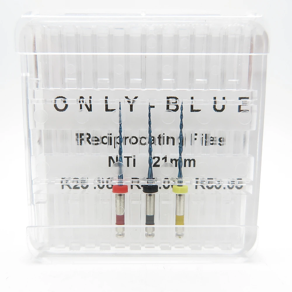 Oralsply только-синий поршневые файлы NiTi дрель R25.08 R40.06 R50.05 Стоматологическая Эндодонтического Эндо корневого канала Ротари Инструменты