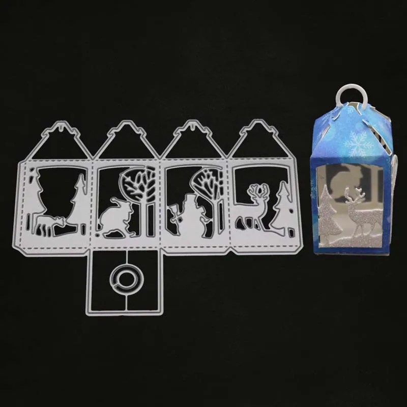 Подарочная коробка металлические штампы для вырезания прозрачные скрапбукинга