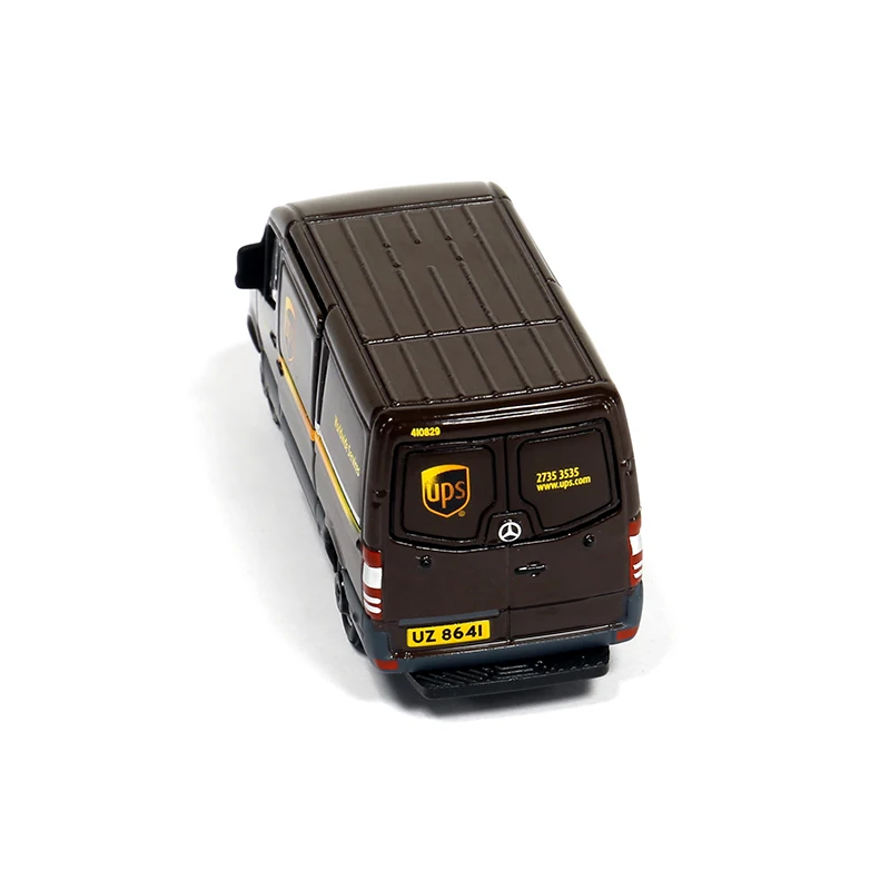1: 64 литой металл Ups Express Mercedes Benz Sprinter грузовик сцена модель игрушечный автомобиль