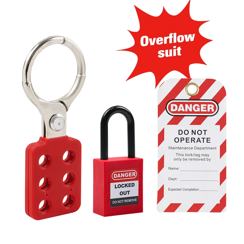 1AH12 1lock 1tag Lockey Комбинации комплект безопасности Алюминий засовы для замки "(25 мм) и 1,5"(38 мм) с висящим замочком маркировка - Цвет: 1AH12 1lock 1tag