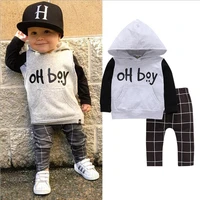 2020 new baby boy girls winter clothing suit clothing oh boy casual long sleeve sweater pants baby boys 2pcs clothes set