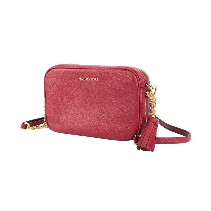 Ярко красная кожаная сумка через плечо MICHAEL KORS 32F7GGNM8L|Сумки с ручками| |