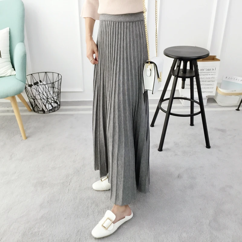 Новая зимняя юбка женская вязаная Длинная утепленная A code word|knit skirt|skirt skirta skirt |