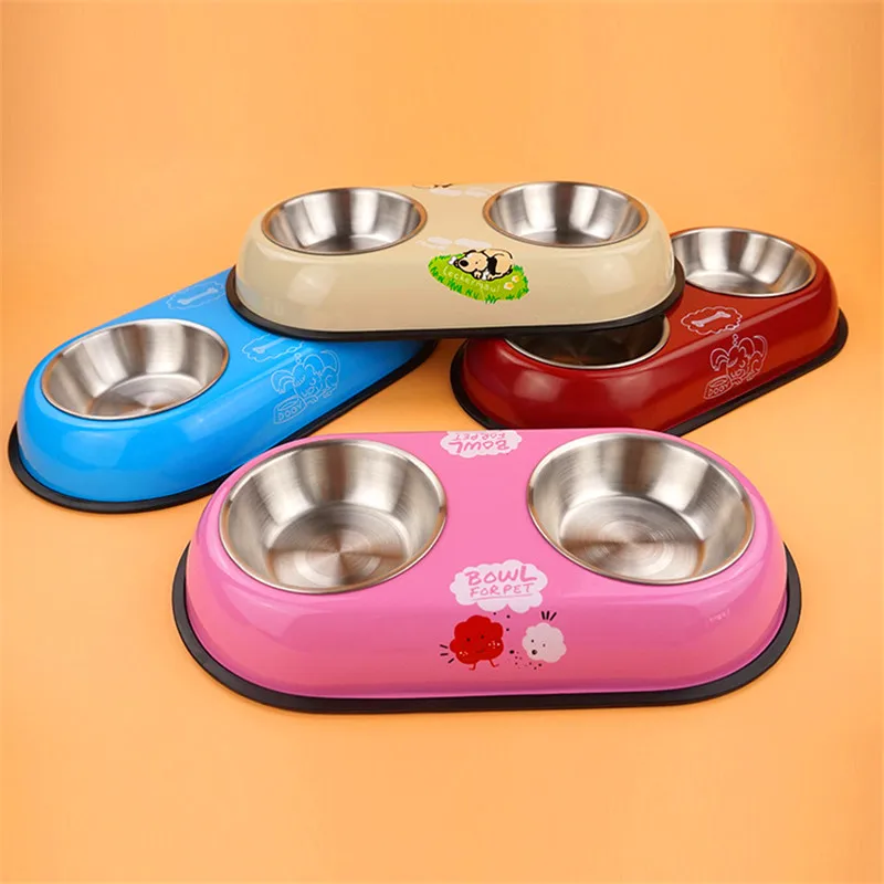 Новая модная противоскользящая миска для собак из нержавеющей стали|dog bowl|dog feeder