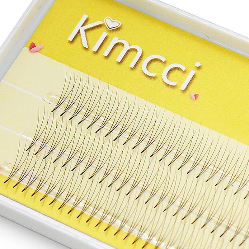 Kimcci 2D/3D/4D/5D/6D профессиональные индивидуальные Кластерные ресницы наращивание натуральный мягкий черный наращивание накладных ресниц макияж реснички
