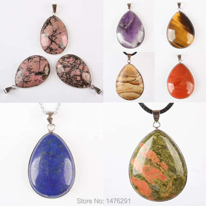 Подвеска капельница из искусственного опала 39x29 мм|beads pendant|lapis lazuli pendantteardrop pendant |