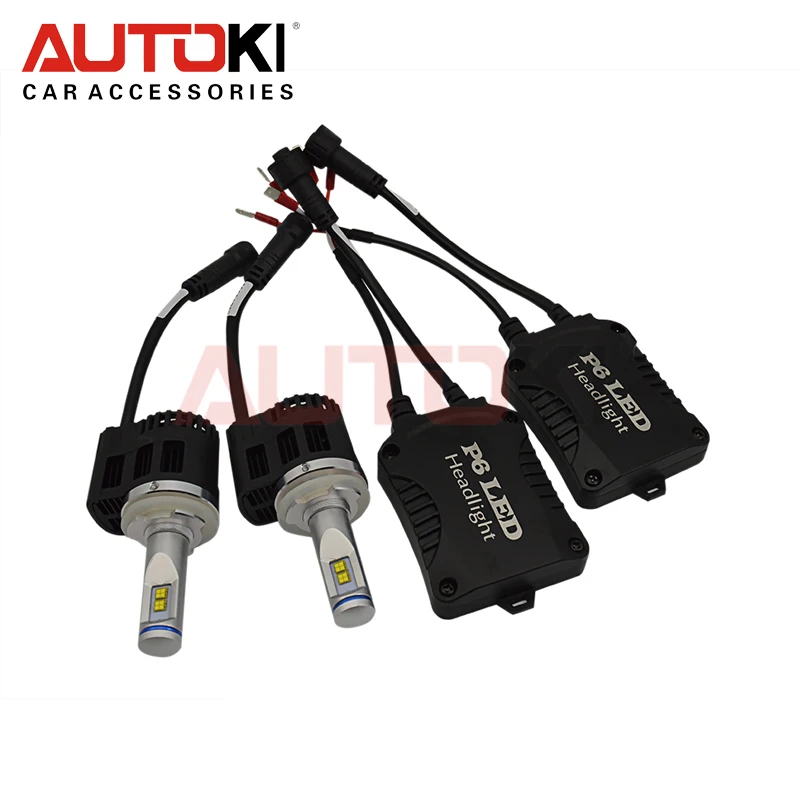 Автомобильные светодиодные лампы Autoki H4 H7 H11 9005 9006 9012 5202 9004 9007 H13 110 Вт 10400LM P6