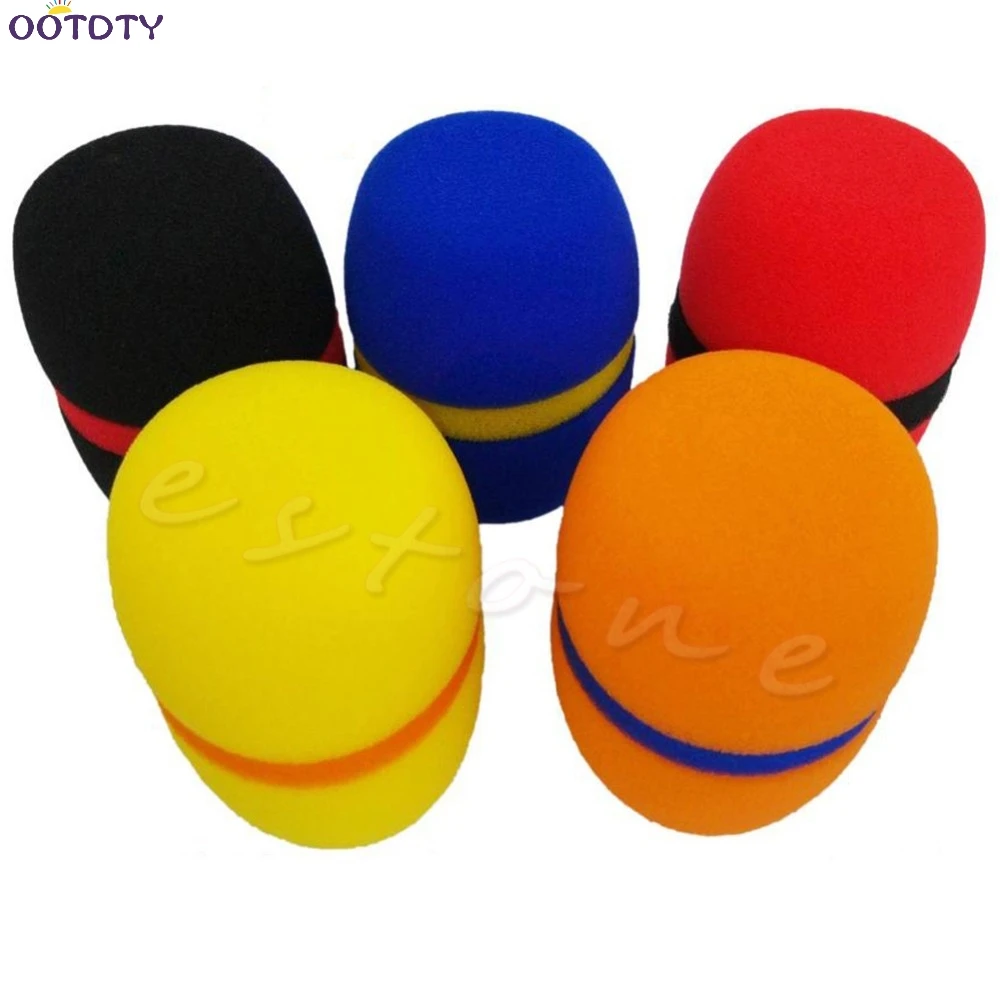 10 шт цветов ручной микрофон для сцены ветровое стекло пена чехол микрофона