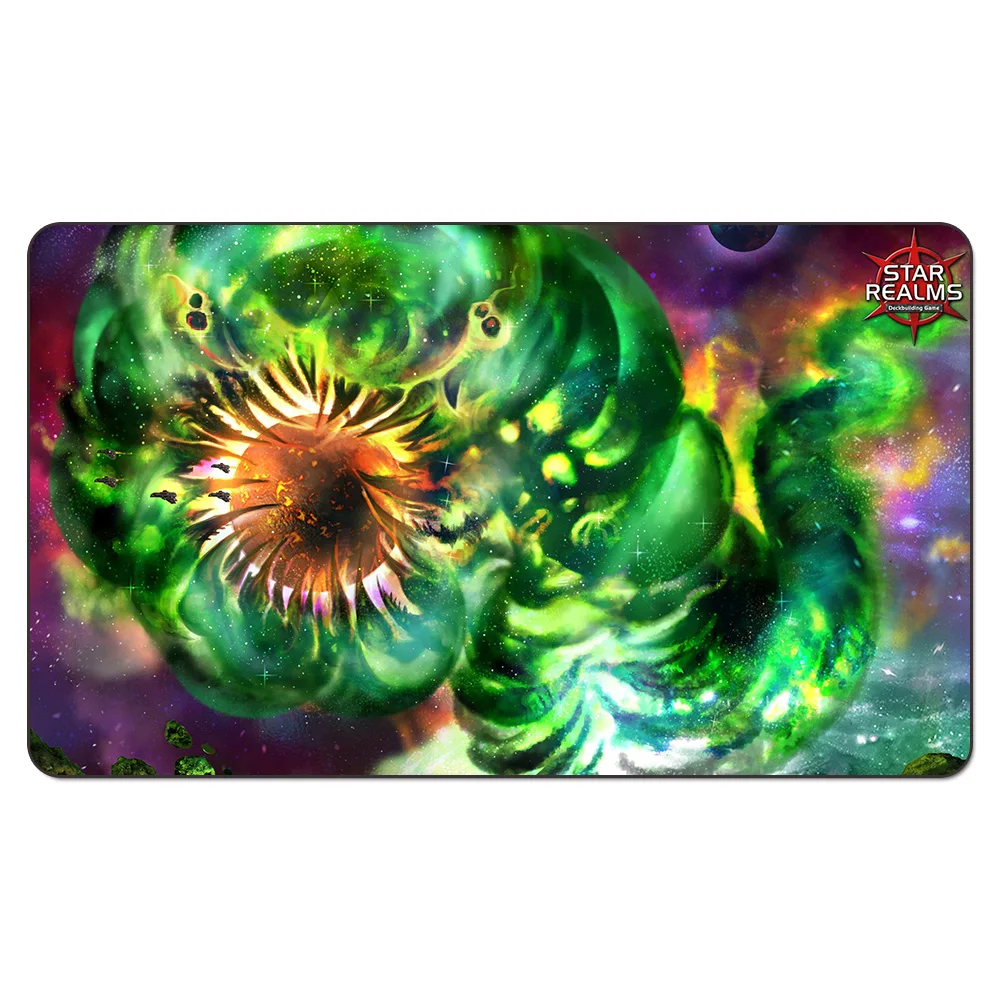 Фиолетовый Star Realms Battlefield Playmat) Карточные игры, Звездный игровой коврик Dupont на заказ, большой мультяшный коврик для мыши, настольные игры, сумка для хранения - Цвет: Фиолетовый