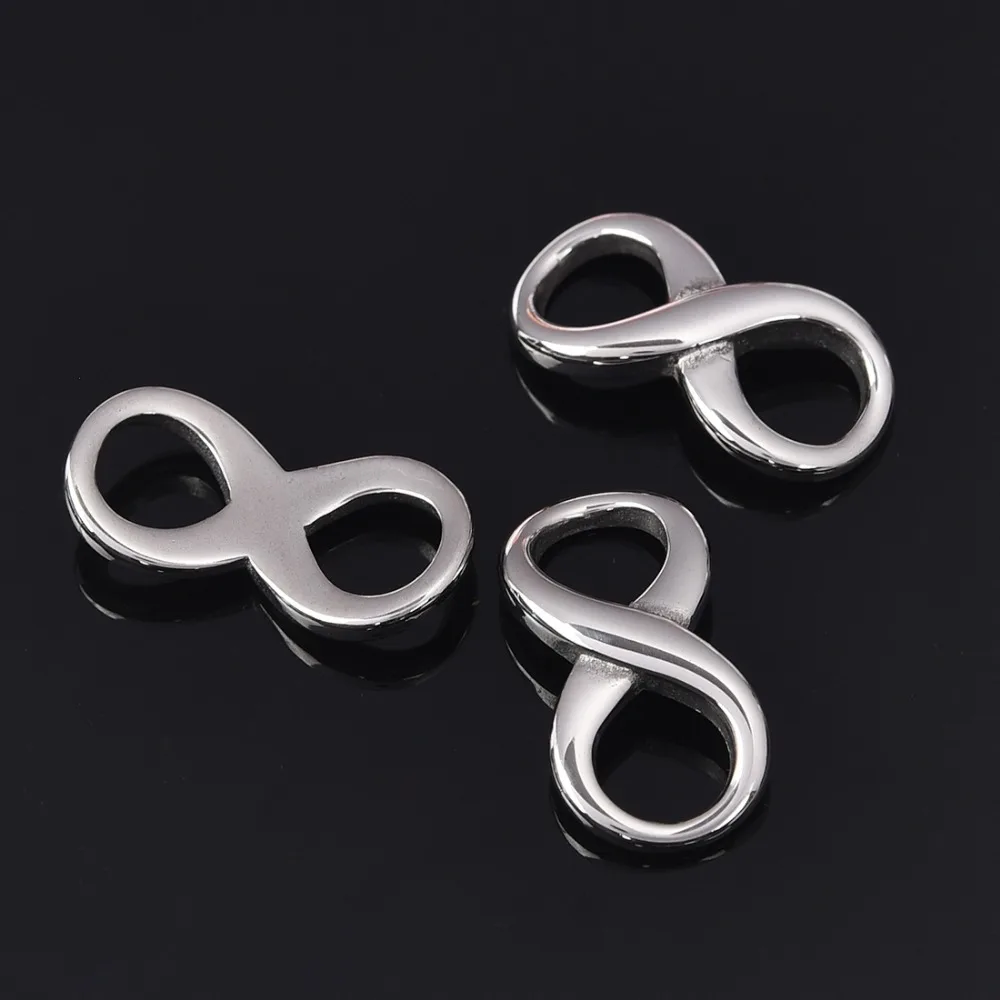 Браслет из нержавеющей стали с отверстием 6 мм оригинальный цвет металлический