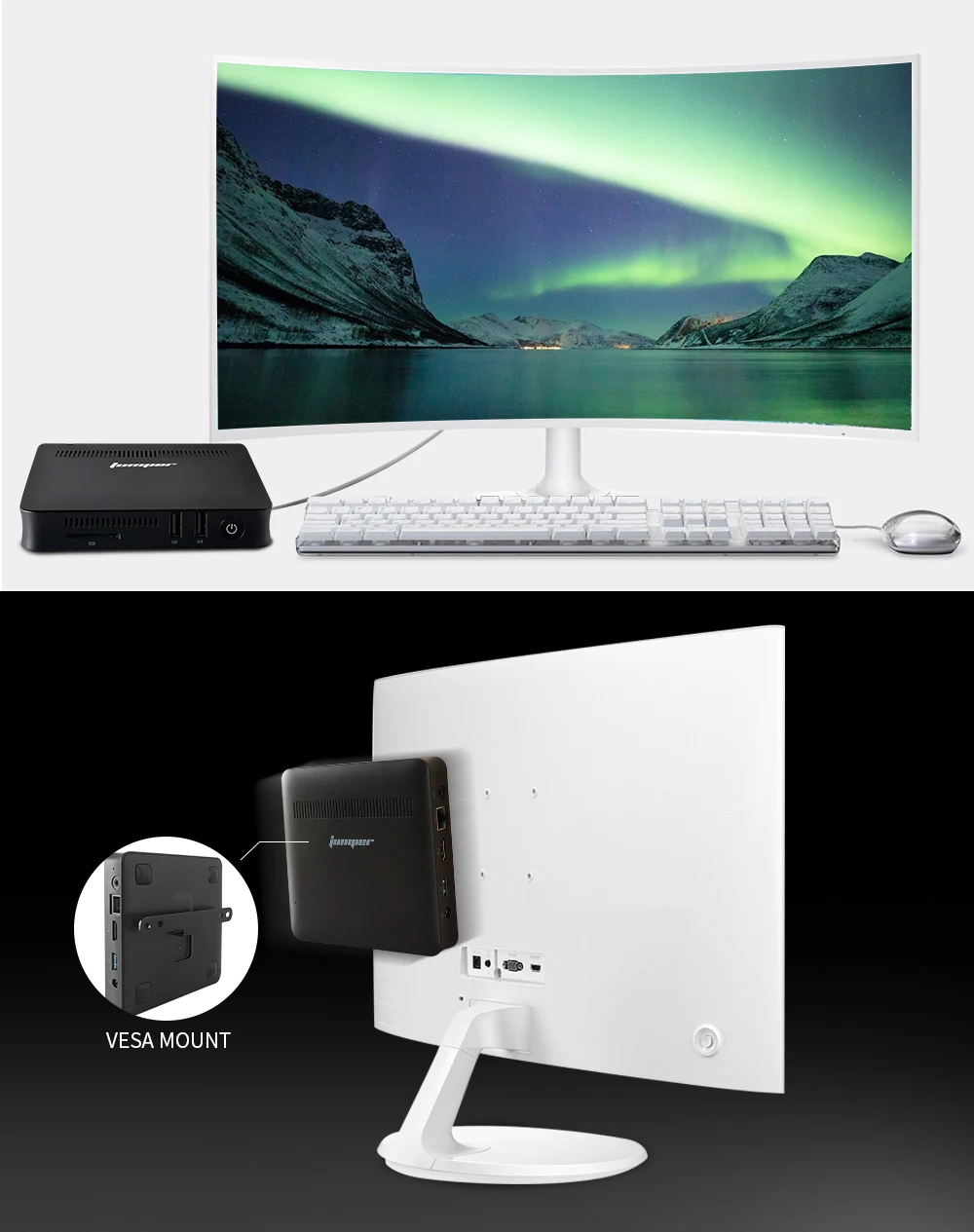 Перемычка EZbox Z8 мини ПК Intel Atom X5-Z8350 1,44 Ghz 2 GB/32 GB Windows 10 Мини компьютер 2,4G/5G WiFi 1000M LAN HDMI VGA выход
