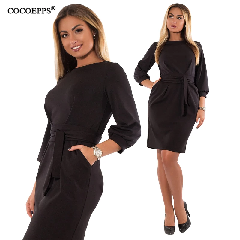 COCOEPPS 5XL 6XL обтягивающее элегантное платье большого размера женское платье большого размера повседневное офисное платье большого размера черное зеленое vestidos