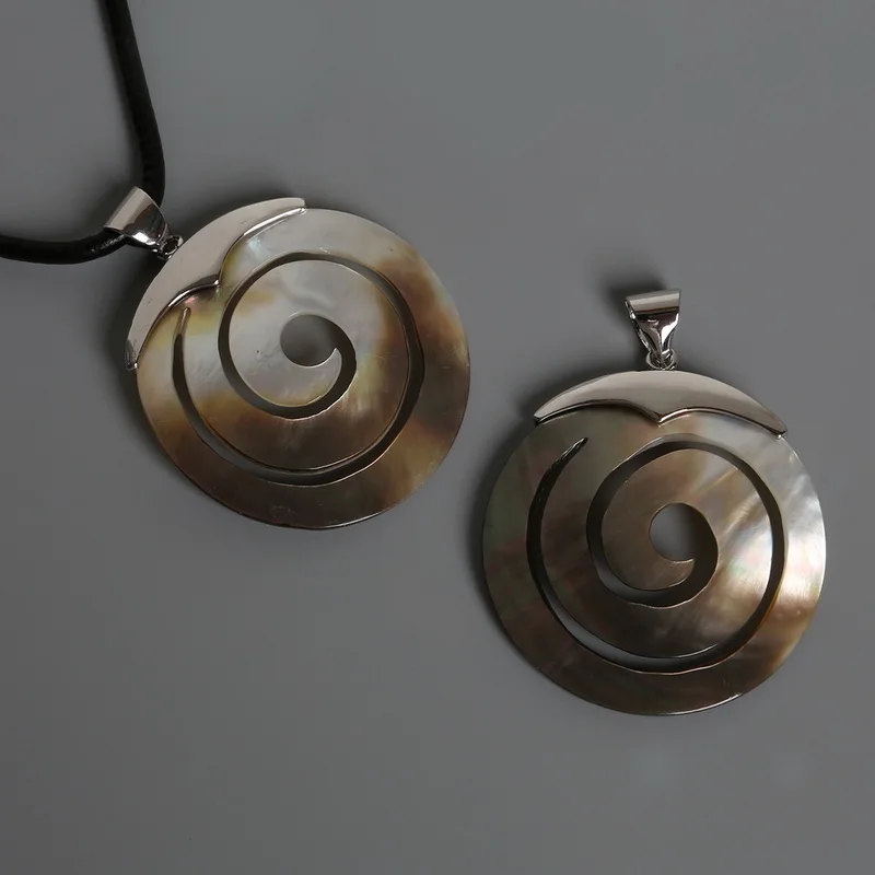 45 мм ажурная Подвеска из натурального жемчуга в виде белой раковины для