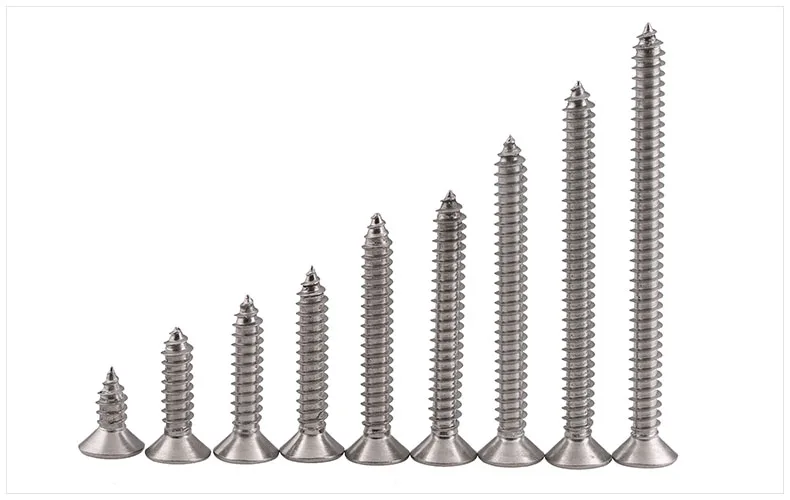 M5 M5* 16 M5x16 M5* 20 M5x20 304 316 нержавеющая сталь SS DIN7982 крест Philips утопленный потайной CSK плоский саморез
