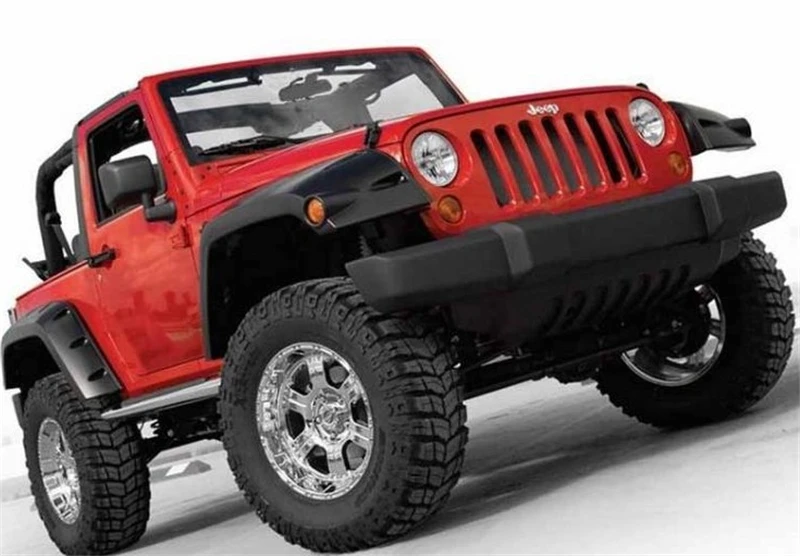 Для Jeep Wrangler JK 2007 2017 ABS пластиковые Брызговики арки колеса бровей|Грязезащита| |