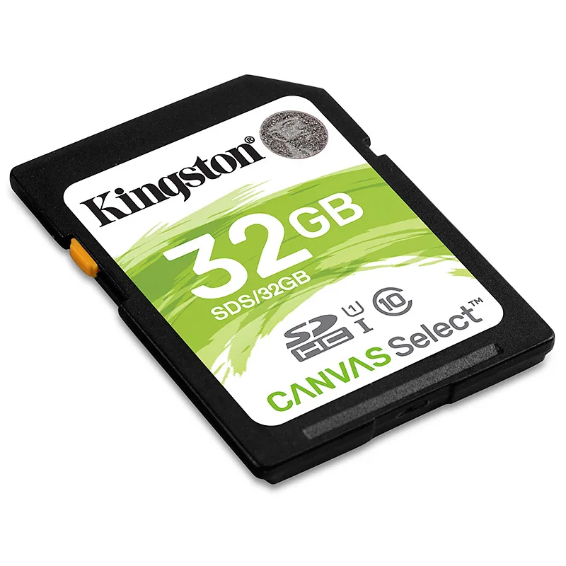 Kingston SD карты памяти 32 Гб 64 128 холст Selet SDHC/SDXC UHS 1 80 МБ/с. Class 10 HD видео вспышка SDCard для