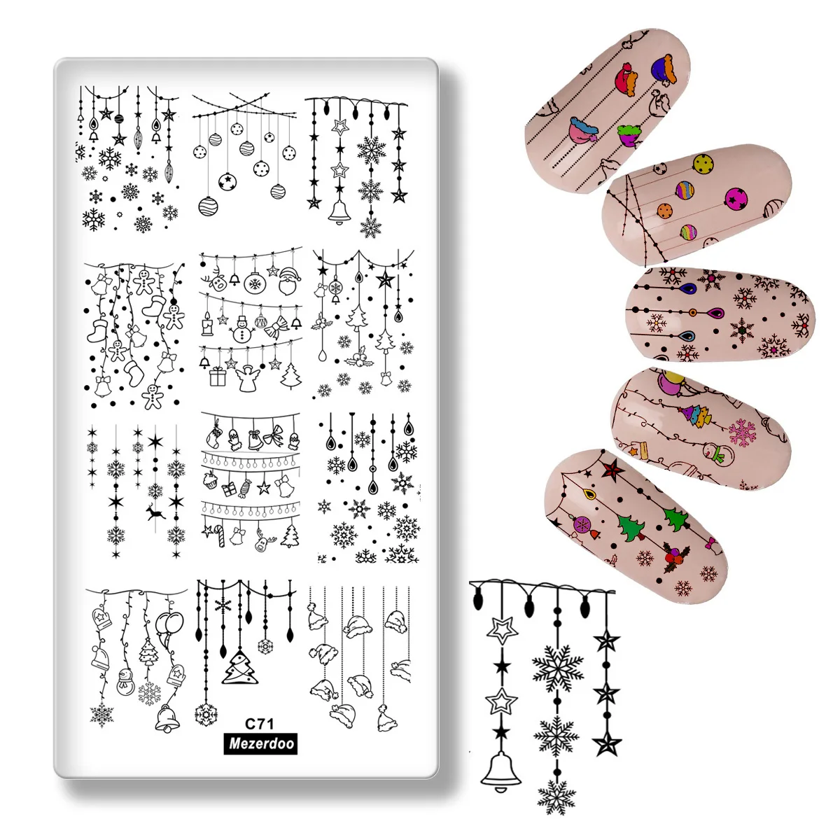 Пластины для ногтей с изображением Xms пластина стемпинга штамп ногтевого дизайна