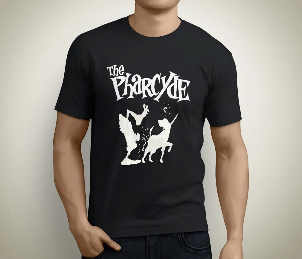 Бесплатная доставка 2018 Новинка Pharcyde R хип хоп Mus короткий Sve Мужская футболка Bla