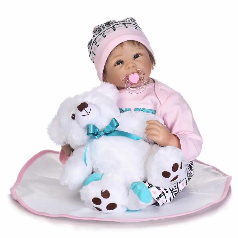 Reborn Baby куклы 22 &quotмилые реалистичные Мягкий силиконовый винил новорожденный