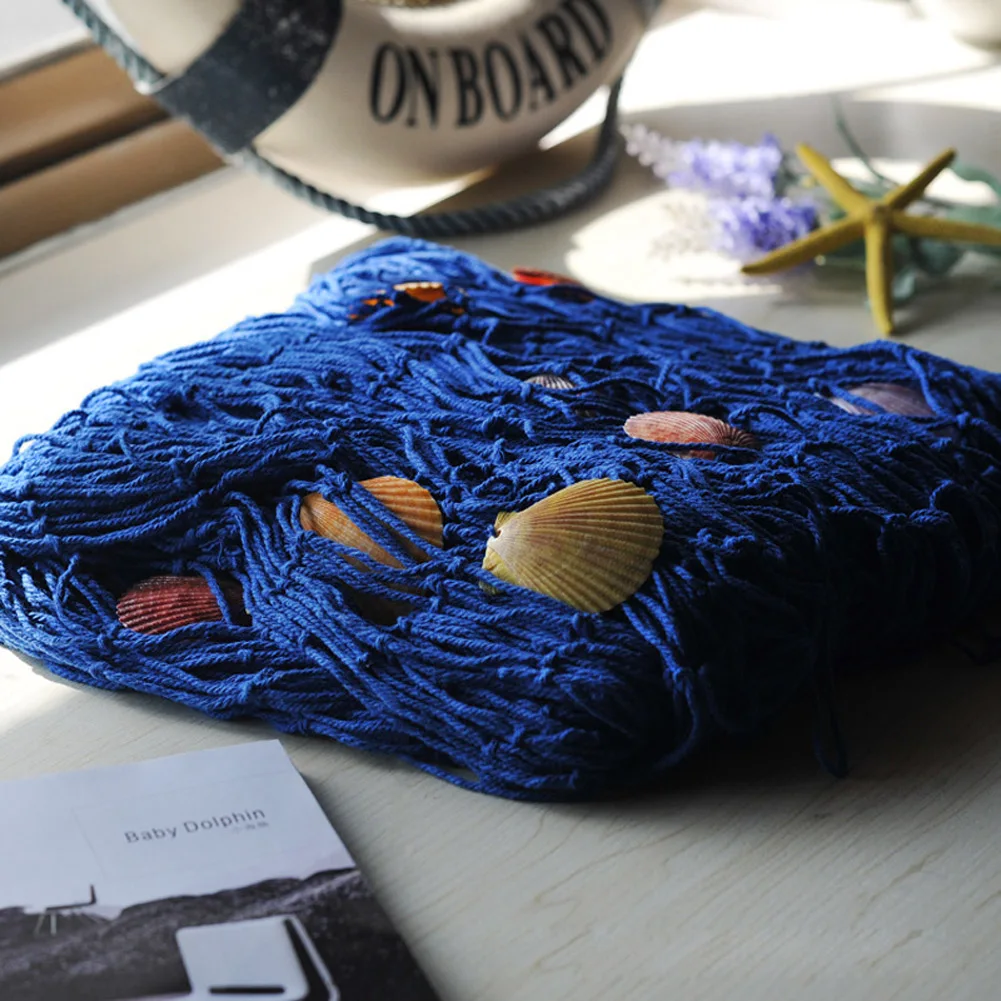 Креативный декоративный морской рыболовная сеть Приморский стены пляжные