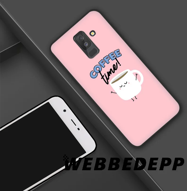WEBBEDEPP Ok But First Coffee Soft TPU Silicone Case for Samsung Galaxy S10 S10e S9 S8 Plus S7 S6 Edge &amp J6 Phone |
