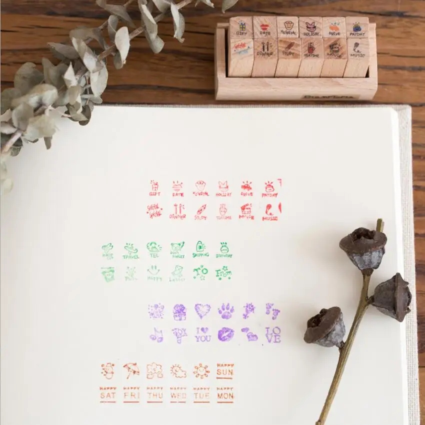 12 шт./лот винтажная неделя солнечный день самолёт универсальная дорожная