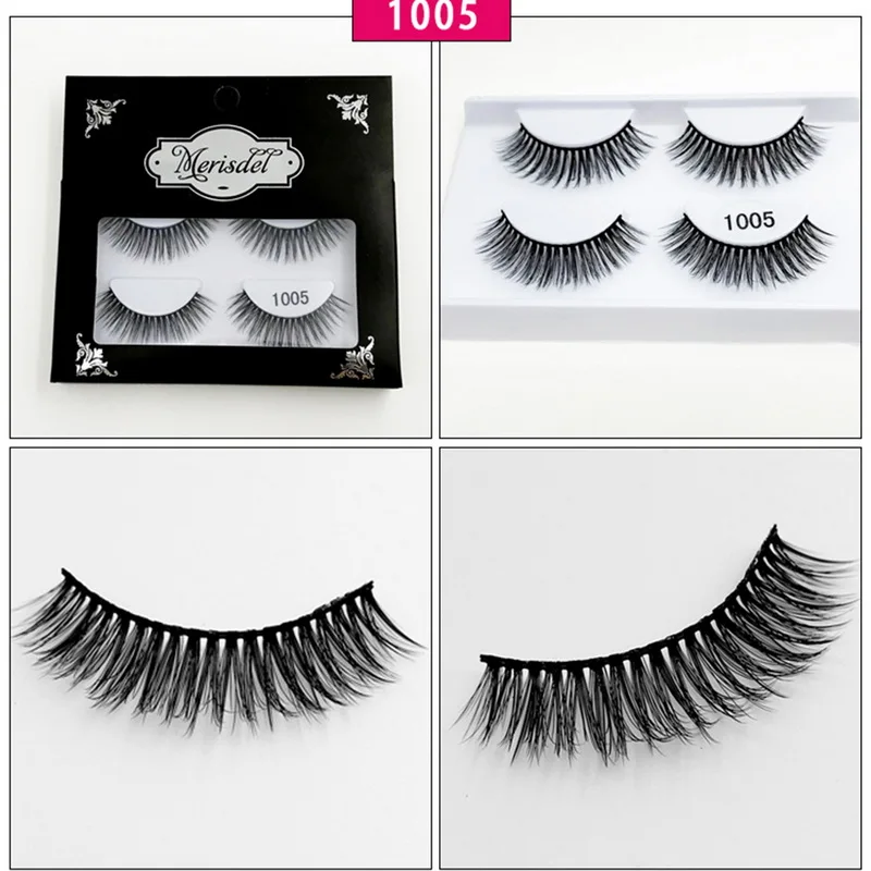 Женские объемные норковые ресницы для наращивания ресниц 2 пары натуральных