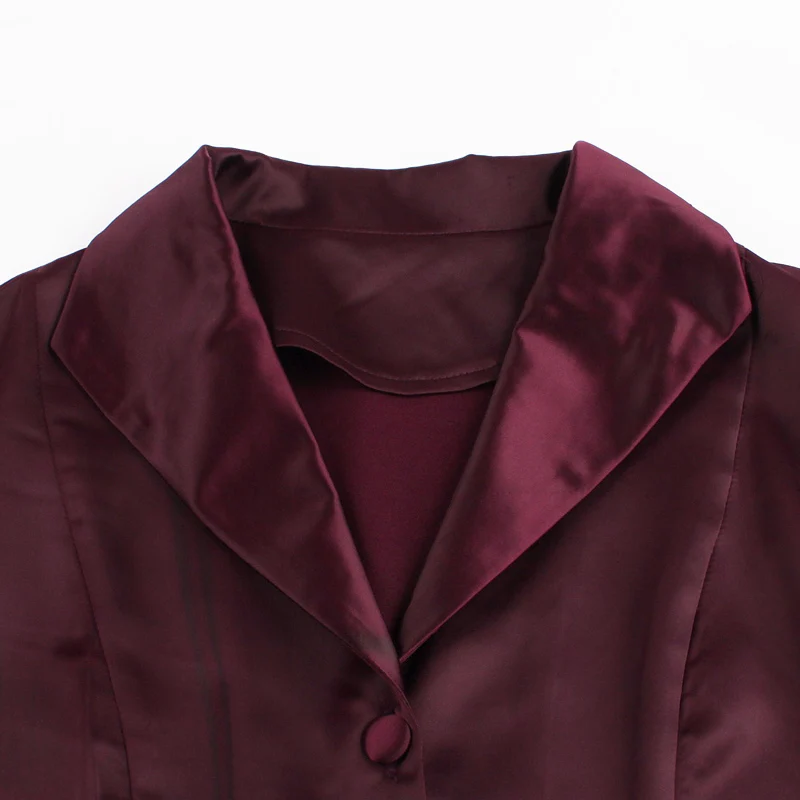 Женская винтажная офисная блузка Tonval белая из искусственной кожи с отложным