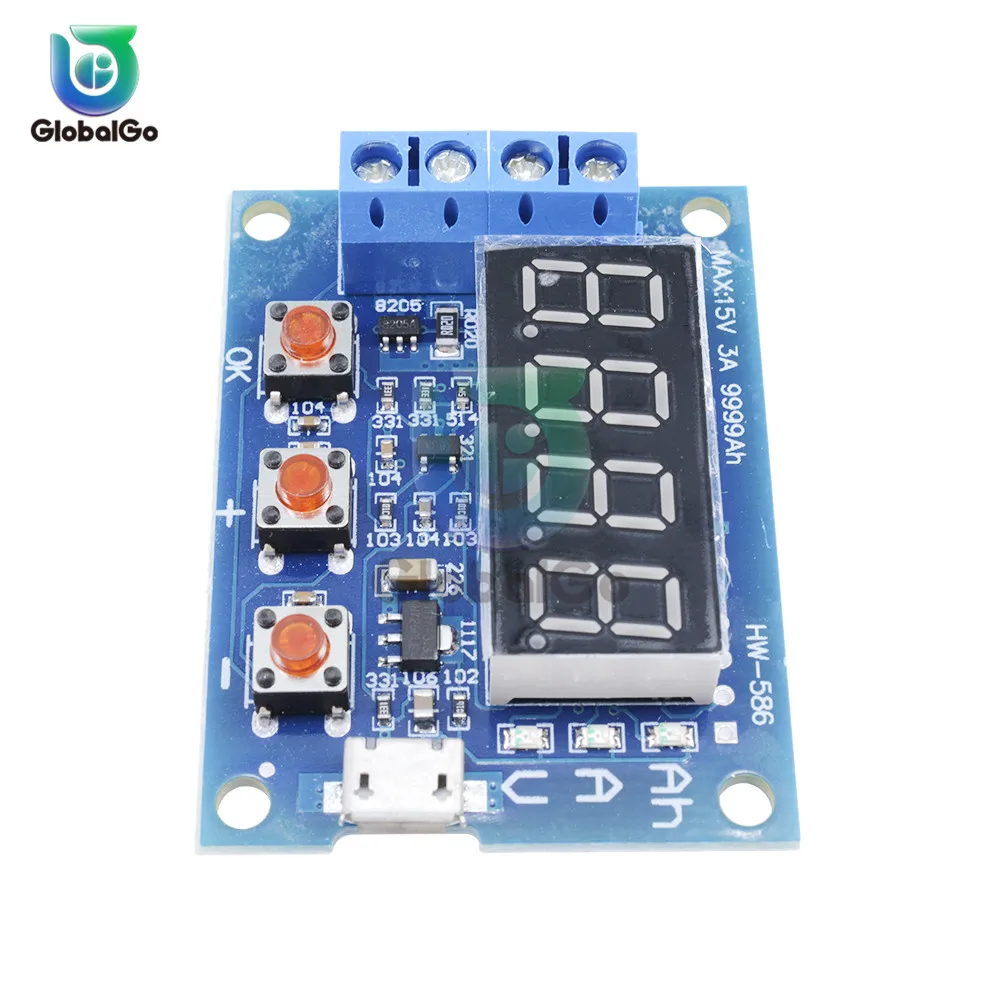 1 2 v 12v 18650 литий-ионный Батарея Ёмкость метр тестер сопротивления