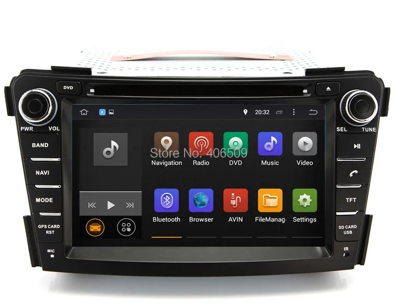 Автомобильный DVD-плеер на Android 7 1 С GPS-навигацией для Hyundai i40 2011 2012 2013 с радио BT USB AUX