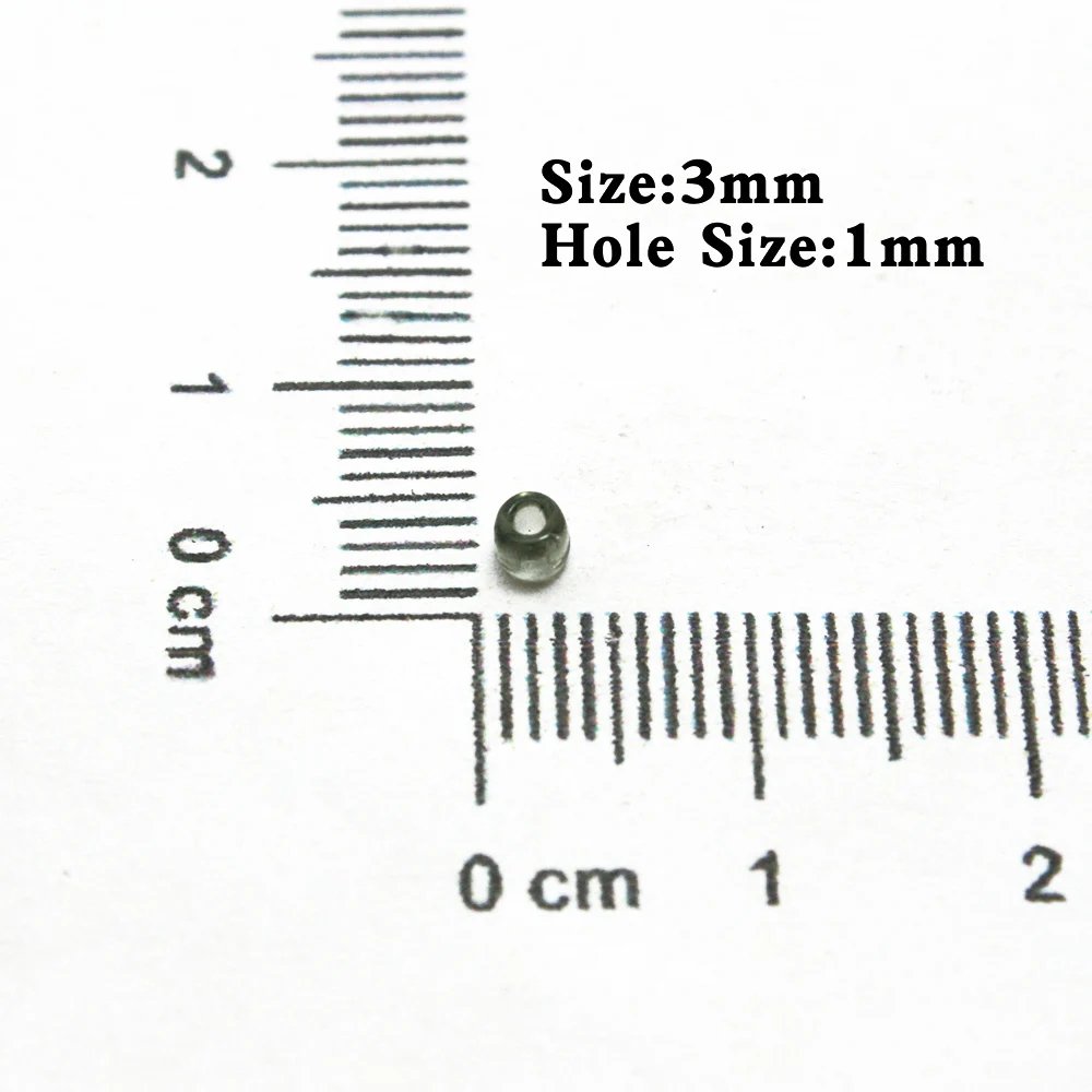Заводские прозрачные серые стеклянные бусины Frice 80 г/лот 3 мм для рукоделия |