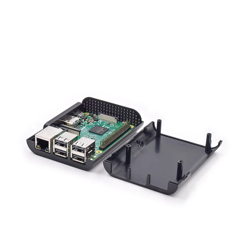 Последний Raspberry Pi 3 Официальный чехол Черный ABS Профессиональный Корпус коробка