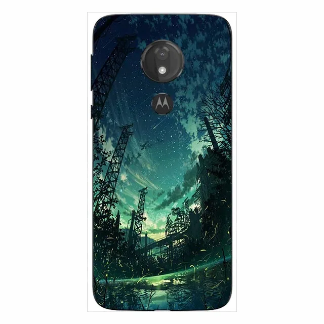 Мягкие силиконовые чехлы для Motorola Moto G7 Play, задняя крышка с принтом для Motorola Moto G7 G 7 Plus Play power, защитный чехол из ТПУ - Цвет: L156