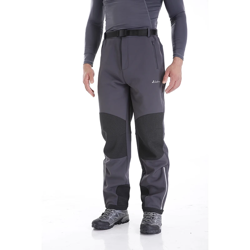 GREY (US Size) Мужские зимние лыжные утепленные штаны для сноуборда, брюки-карго, теплые, флисовые, с подкладкой, ветрозащитные, усиленные, на коленях, 1209M@ US размер - Цвет: GREY (US Size)