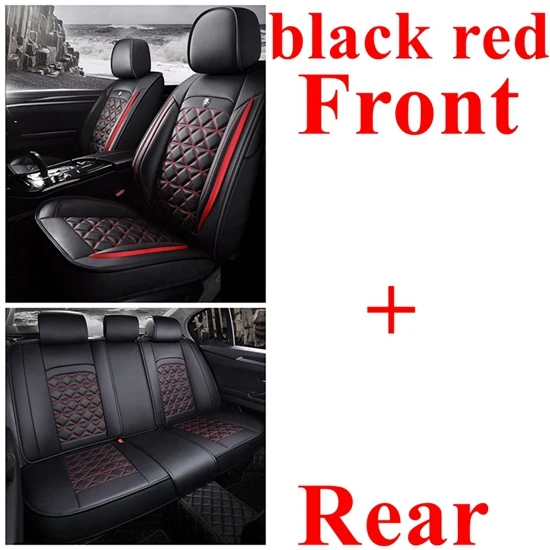 black red standard Dingdian чехол для автокресла для Renault Duster Latitude Clio Sandero Koleos Kadjar Logan Talisman Espace Kangoo Laguna Fluence - Название цвета: black red standard