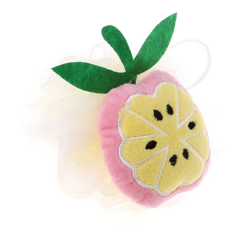 1 шт. кисти для ванны в форме фрукта сетчатые цветов губки отшелушивающее