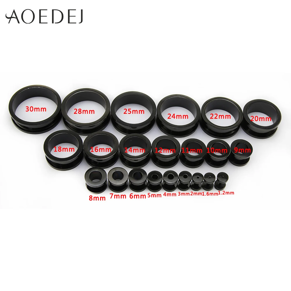 AOEDEJ 2-30 мм из нержавеющей стали, тоннели для ушей, пробки для пирсинга, ювелирные изделия, растяжки для ушей, расширительные пробки и тоннели 00 г 8 мм 10 мм