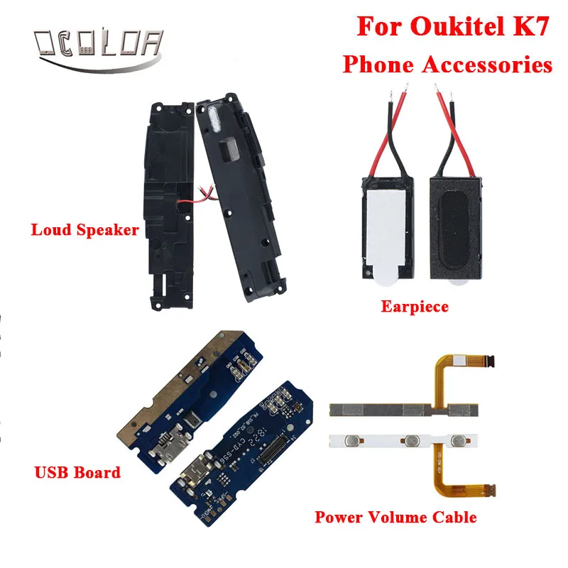 Ocolor для Oukitel K7 силовой объемный кабель USB плата USB разъем плата для зарядки для Oukitel K7 силовой динамик K7 громкий динамик