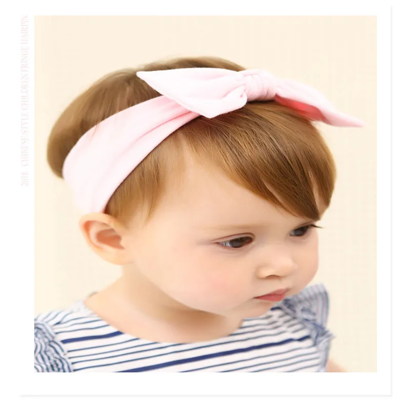 3 шт./лот детские детская одежда для девочек повязка ухо Hairband узел Головные уборы
