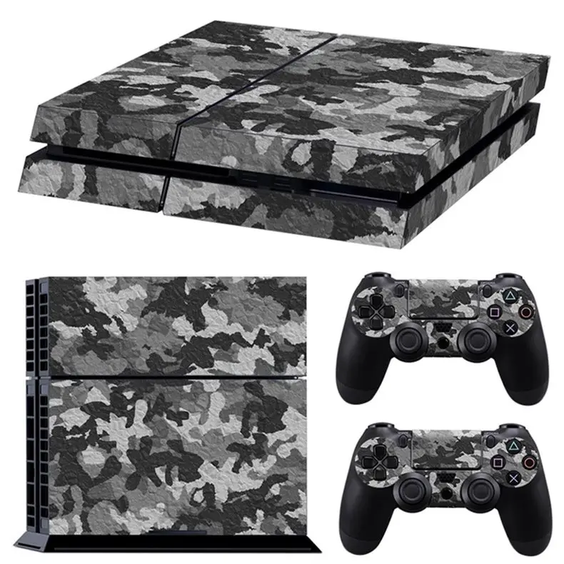 color 3 Классический PS4 кожи камуфляж виниловая Обложка Наклейка PS4 кожи Стикеры для sony Play Station 4 консоли и 2 контроллера Стикеры - Цвет: color 3