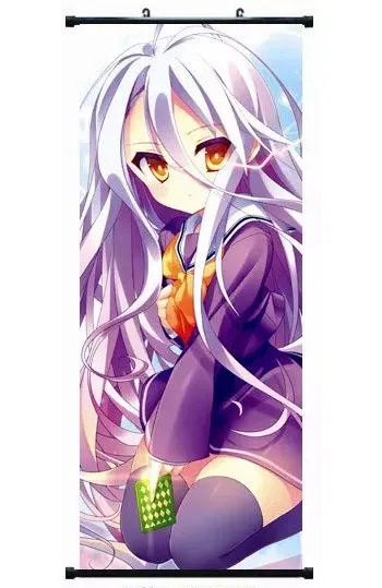 Аниме NO GAME LIFE SHIRO A032348 постер на стену из аниме домашний декор 40*100 см | Дом и сад