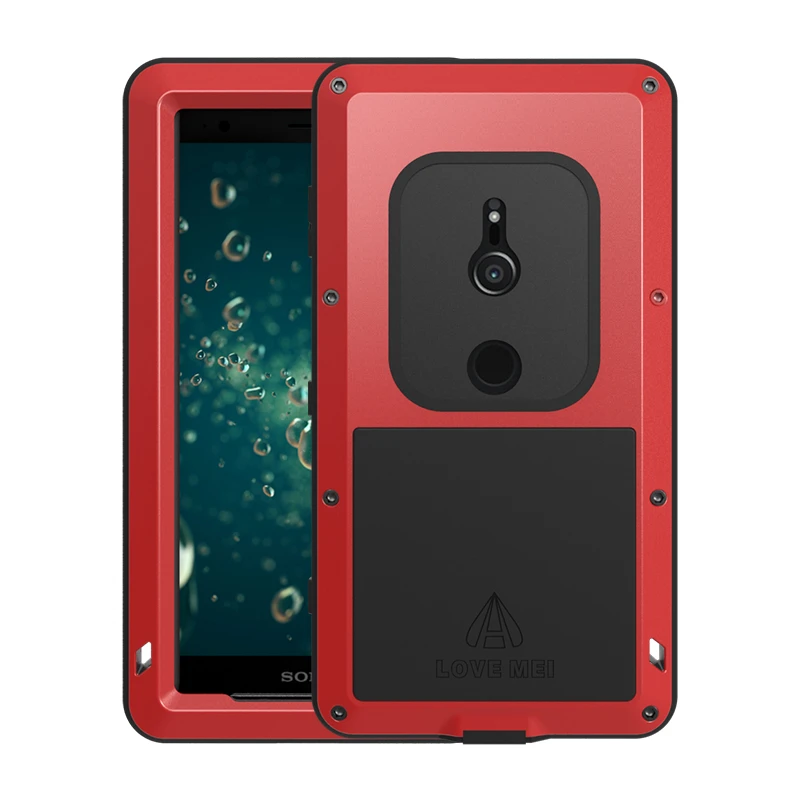 Водонепроницаемый чехол Love Mei для Sony Xperia XZ2 5 7 дюйма ударопрочный алюминиевый Compact