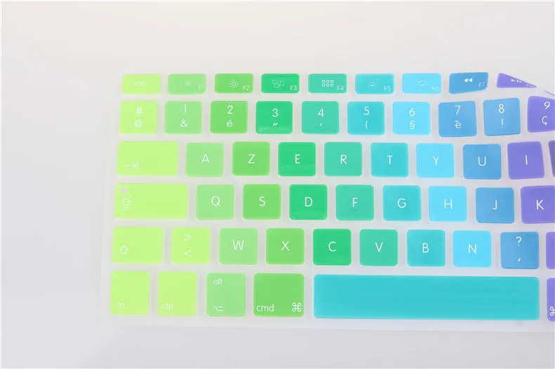 Водонепроницаемая клавиатура с градиентом радужной расцветки для ЕС/клавиатура