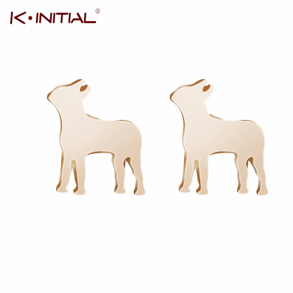 Kinitial милый маленький зверь Бостон-терьер собака гвоздики в форме морды собаки