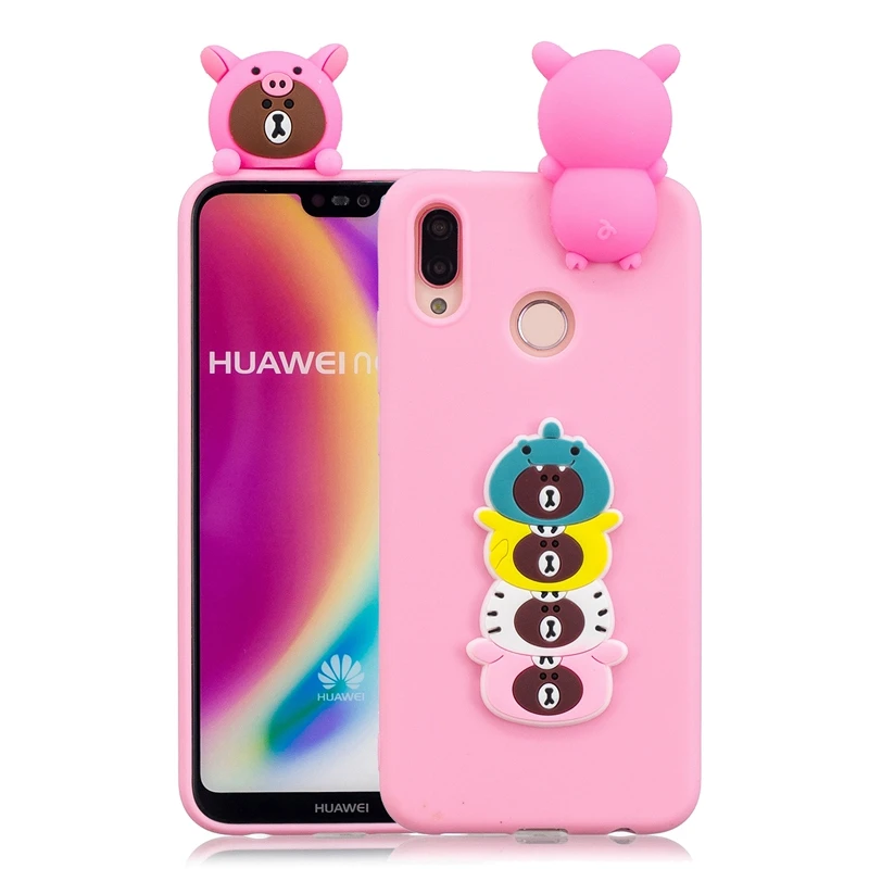3D игрушки мультфильм чехол для Huawei P20 Lite Pro мягкий TPU силиконовый Чехол | Мобильные