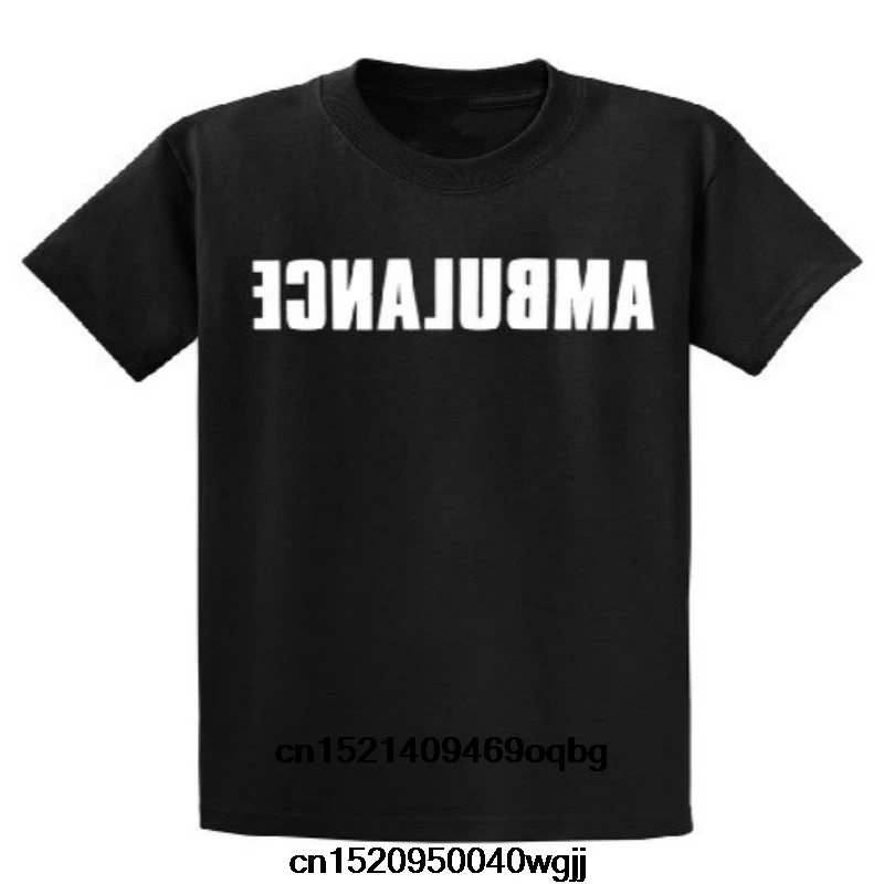 2018 Новая модная мужская футболка ЕМТ скорая помощь назад дизайн с принтом топы