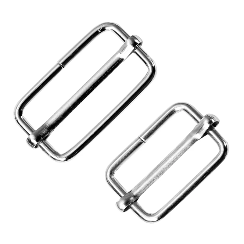 50PCS Metal Adjustable Square D Ring Buckles Sliver Color Needlework Luggage Sewing Handmade Bag Purse Manual Buttons | Дом и сад