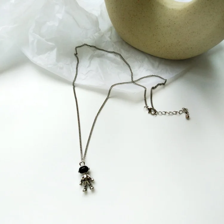 Милое ожерелье с роботами из сплава креативный мини 3D s подвески для детей и