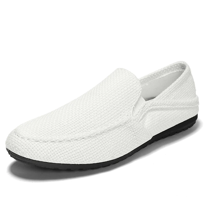 Мужская обувь без шнуровки Летние лоферы из сетчатого материала дышащая